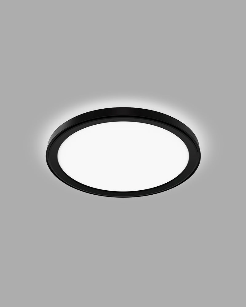 Sun LED - Iluminação de cabeleireiro redonda preta - ø55cm